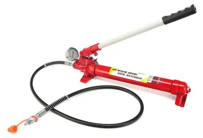 Produktbild von HBM 10-Tonnen-Hydraulikpumpe mit Manometer