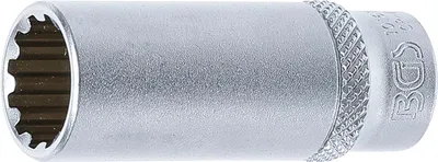 Produktbild von BGS 10163 Steckschlüssel-Einsatz "Gear Lock",6,3 (1/4), tief, 13 mm