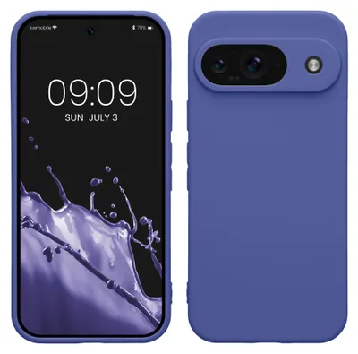 Produktbild von kwmobile Handyhülle für Google Pixel 9 Hülle - weiches Handy Silikon Case - Schutzhülle Cover - Blauviolett