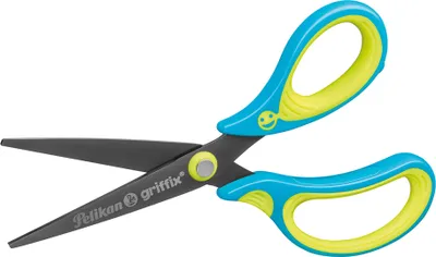 Produktbild von Pelikan Schere griffix SC1BLS blau Linkshänder spitz 15cm