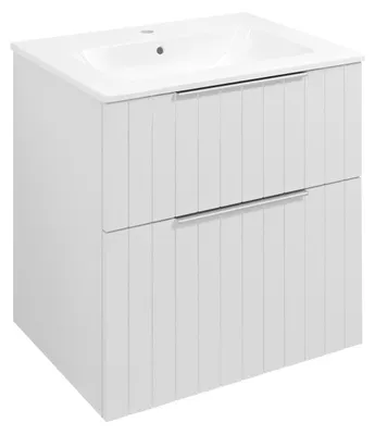 Obrázek produktu pro Sapho CIRASA STRIP umyvadlová skříňka 59,2x64x46cm, bílá mat - CR601-3131S