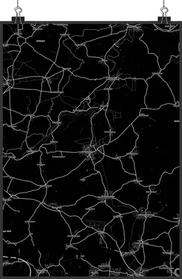 Produktbild von Mr. & Mrs. Panda Bild Hofgeismar DIN A2 - Geschenk, Wandbild, Posterdruck, Kunstdruck, Stadt, Dorf Karte Landkarte Map Stadtplan, wanddeko, drucke