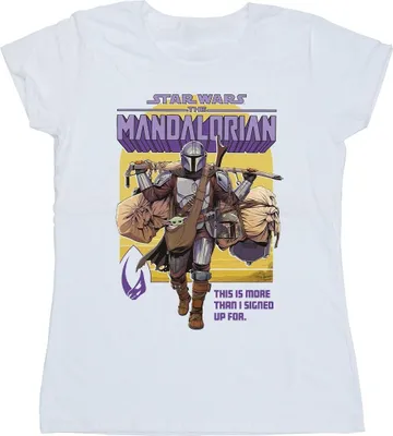 Obrázek produktu pro Star Wars - Tričko pro ženy "Mandalorian More Than I Signed Up For" BI43204 (L) (Weiß)