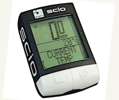 Produktbild von Fahrradcomputer kabellos - Fahrradtacho - Funk Fahrradcomputer - Fahrrad Tachometer - Pro Scio ANT+ schwarz by Shimano - 19 Funktionen - Bike Tacho - Bike Computer