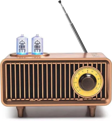 Image de Haut-parleur Bluetooth rétro avec des basses profondes et Bluetooth 5.1 – portable, idéal pour la maison, le bureau et les événements en extérieur – compatible avec iPhone et Android.