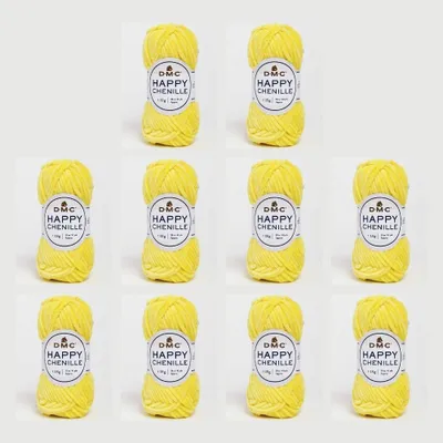 Immagine prodotto di 10x DMC Happy Chenille – Filato di velluto 100% poliestere (colore 25)