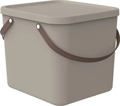 Produktbild von Rotho Aufbewahrungsbox 40L Albula - Kunststoffbox mit Deckel - Stapelbox 39,5 x 38,0 x 34,0 cm - Plastikbox Ordnungsbox Allzweckkiste