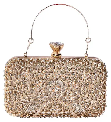 Productafbeelding van CORIOS Clutch tas voor dames, diamanten, avondtas, glitter, kristal, elegante handtas
