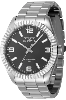 Obrázek produktu pro Invicta Specialty 47448 Pánské hodinky - Quartz Hnutí - Nerezová ocel s černým ciferníkem - 43 mm