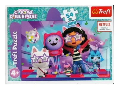 Zdjęcie produktu dla Puzzle 54 Mini Koci domek Gabi Wzor 1