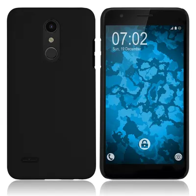 Produktbild von PhoneNatic Case kompatibel mit LG K30 - Hülle schwarz gummiert Hard-case Cover