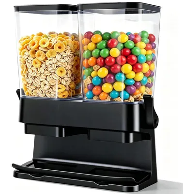 Image de Lot de 2 distributeurs de muesli - Boîtes de conservation hermétiques pour muesli, capacité de 3 litres