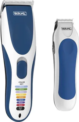 Produktbild von WAHL Color Pro Cordless Haarschneider ideal für Anfänger, clipper, mit/ohne Kabel, selbstschärfende, wasserfeste Klinge, mit Zubehör 8 farbcodierte Kämme, inkl. Finishing-Trimmer., 1 Stück (1er Pack)