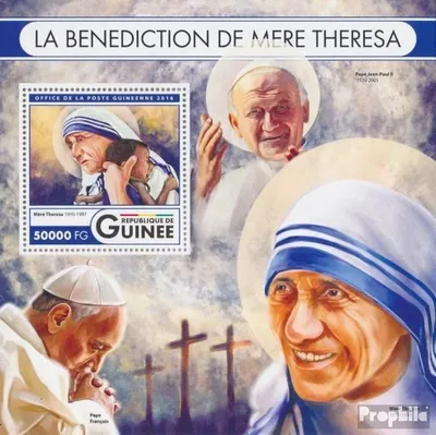 Produktbild von Briefmarken Guinea 2016 Mi Block 2722 (kompl. Ausgabe) postfrisch Mutter Teresa