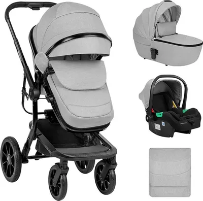 Produktbild von Kikkaboo 3 In 1 Irene 2024 Kinderwagen Mit Tragewanne Aus Kunststoff One Size