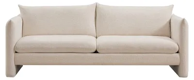 Produktbild von 3-Sitzer Sofa - Chenille-Stoff - Beige - GORAZI