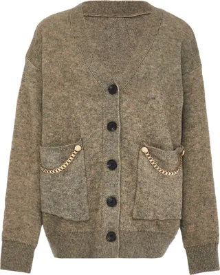 Produktbild von caissa damen strickjacke - taupe melange, M