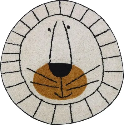 Produktbild von Teppich LEV für das Kinderzimmer beige 100x100 cm