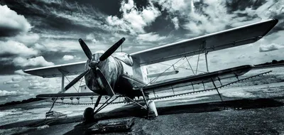Produktbild von Leinwandbild - Motiv: Flugzeug - 33 x 70cm
