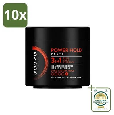 Obrázek produktu pro 10 kusů pasty na vlasy Syoss Power Hold – 150 ml – balení