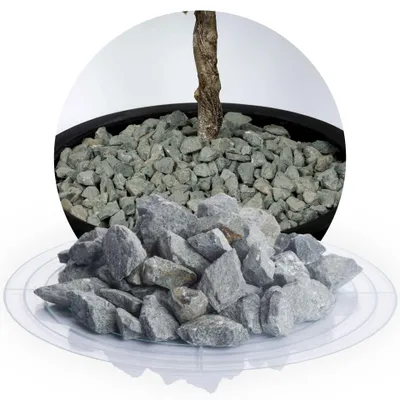 Produktbild von Schicker Mineral-Diabas Ziersplitt grau-16-22mm