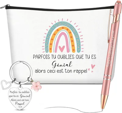 Productafbeelding van Cadeauset collega's inspirerende sleutelhanger - Verjaardag - Afscheid