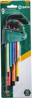 Produktbild von SATA Innensechskant-Winkelstiftschlüssel Satz, 9-tlg. ST09107CHBSJ