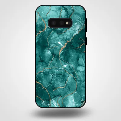 Immagine prodotto di Smartphonica Custodia per Samsung Galaxy S10E con stampa in marmo - Custodia posteriore in TPU con design in marmo - Oro Verde