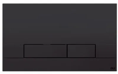 Produktbild von Wc Spülknopf - 230 × 150 × 6,5 Mm - Soft Touch - Schwarz - Kolo Slim