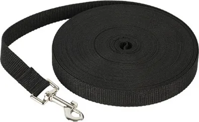 Produktbild von Schleppleine für Hunde mit Handschlaufe 3m / 6m / 10m / 15m / 20m / 25m Hundeleine robust Nylon Metallkarabiner Trainingsleine, Größen:15 Meter