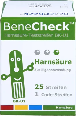 Produktbild von Benecheck Testovací proužky na kyselinu močovou Bk-U1 1X25 St