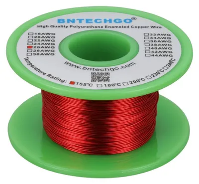 Productafbeelding van Magneetdraad - Koperdraad - Spoelen Wikkelen - Geëmailleerde Isolatie - 4 oz - Rood