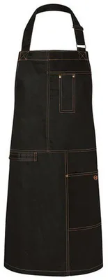 Produktbild von Karlowsky - "Urban Casual Style" Latzschürze für Herren/Damen Unisex LT5358 (Einheitsgröße) (Schwarz)