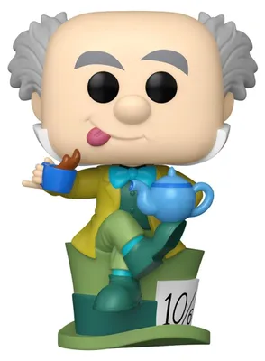 Image de Alice au pays des merveilles, figurine Pop! en vinyle, le Chapelier Fou avec une tasse à thé, 9 cm