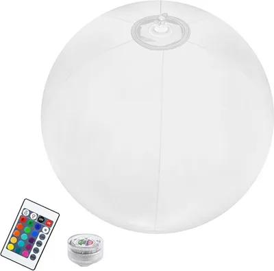Produktbild von Schwimmender aufblasbarer LED-Pool-Lichtball, schwimmendes Licht, vielseitiges Dekorationsstück, Poolzubehör,13 Farben mit Fernbedienung – Floatylight