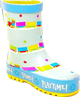 Immagine prodotto di Cocomelon - "Playtime!" Stivali di gomma per bambini TC721 (24 EU) (blu/giallo)