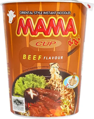 Produktbild von Mama Instantnudeln RIND Geschmack Cup 70g