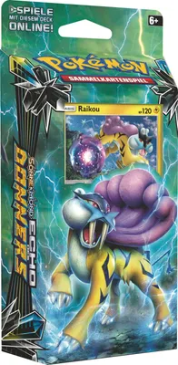 Image de POKÉMON 45054 PKM Pokémon SM08 Soleil & Lune : Deck thématique Echo du tonnerre Brûlure de lave ou Invocation de tempête