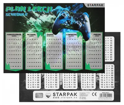 Produktbild von Unterrichtsplan mit Multiplikationstabelle A5 Pad Starpak