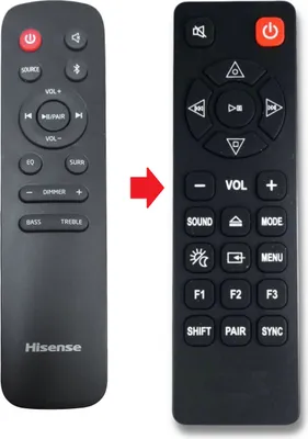 Produktbild von Ersatz Fernbedienung Hisense EN218A8H für HS218 - HS312