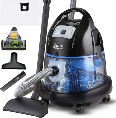 Produktbild von Odkurzacz Wodny Mega Moc Nadmuch Turboszczotka Aqua 8L Bezworkowy 2000W