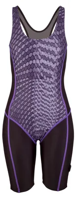 Produktbild von BECO the world of aquasports Badeanzug Hexagon mit langem Bein und starkem Halt lila-schwarz 36