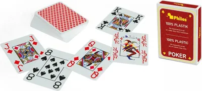 Immagine prodotto di Carte da poker, rosse, plastica