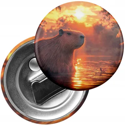 Image de Magnet frigo avec décapsuleur - Animaux Capybara MODNE