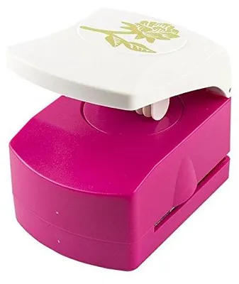 Herz-Lochstanze XL, rosa, Motiv 4,7x4,6 cm, für Papier & Karton