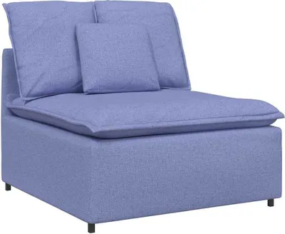 Zdjęcie produktu dla Modułowy moduł centralny sofy z poduszkami Jeans niebieski