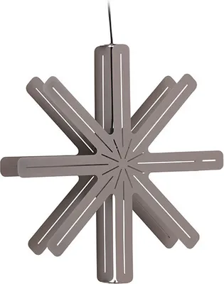 Produktbild von Säfsen Weihnachtsstern mit Licht Stahl Ø60 cm Pendelleuchte mocca.