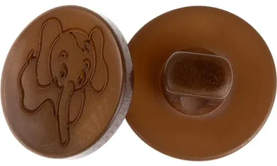 Immagine prodotto di Knoflík - set di 6 pezzi - 13 mm (diametro) - Marrone