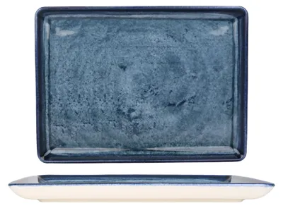 Zdjęcie produktu dla Miska do serwowania Kütahya Porselen – Blue Stone – porcelana – 30 x 22 cm