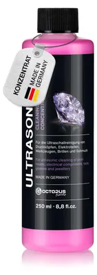 Produktbild von 250ml Ultraschallreiniger, Spezialreinigungskonzentrat Amethyst mit extra Fettlösekraft für Optik und Mechanik